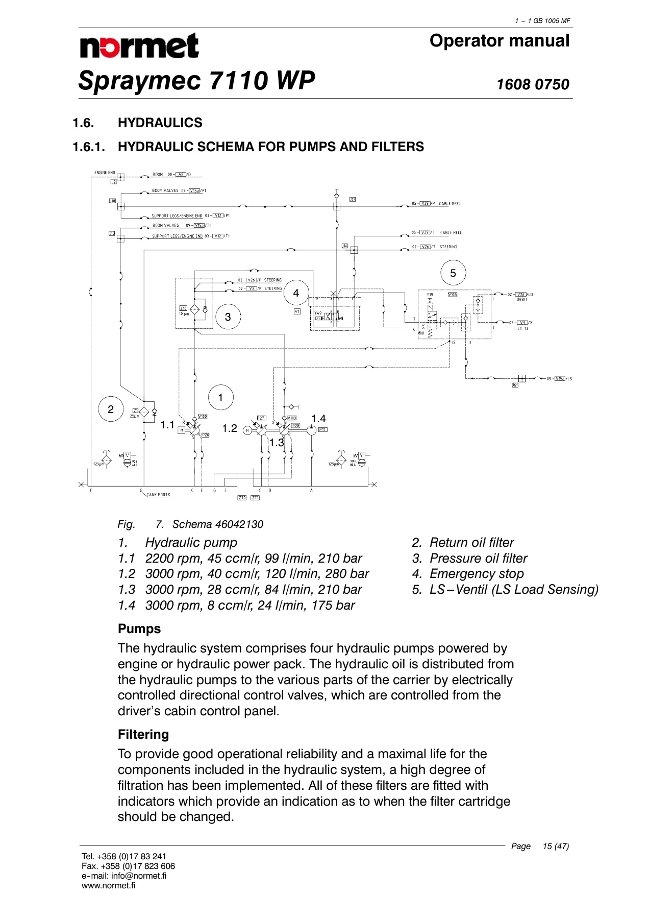 Normet Spraymec 7110 WP Complete Instruction Manual - Operator, Maintenance, Lubrication & Repair Guide PDF - Image 3