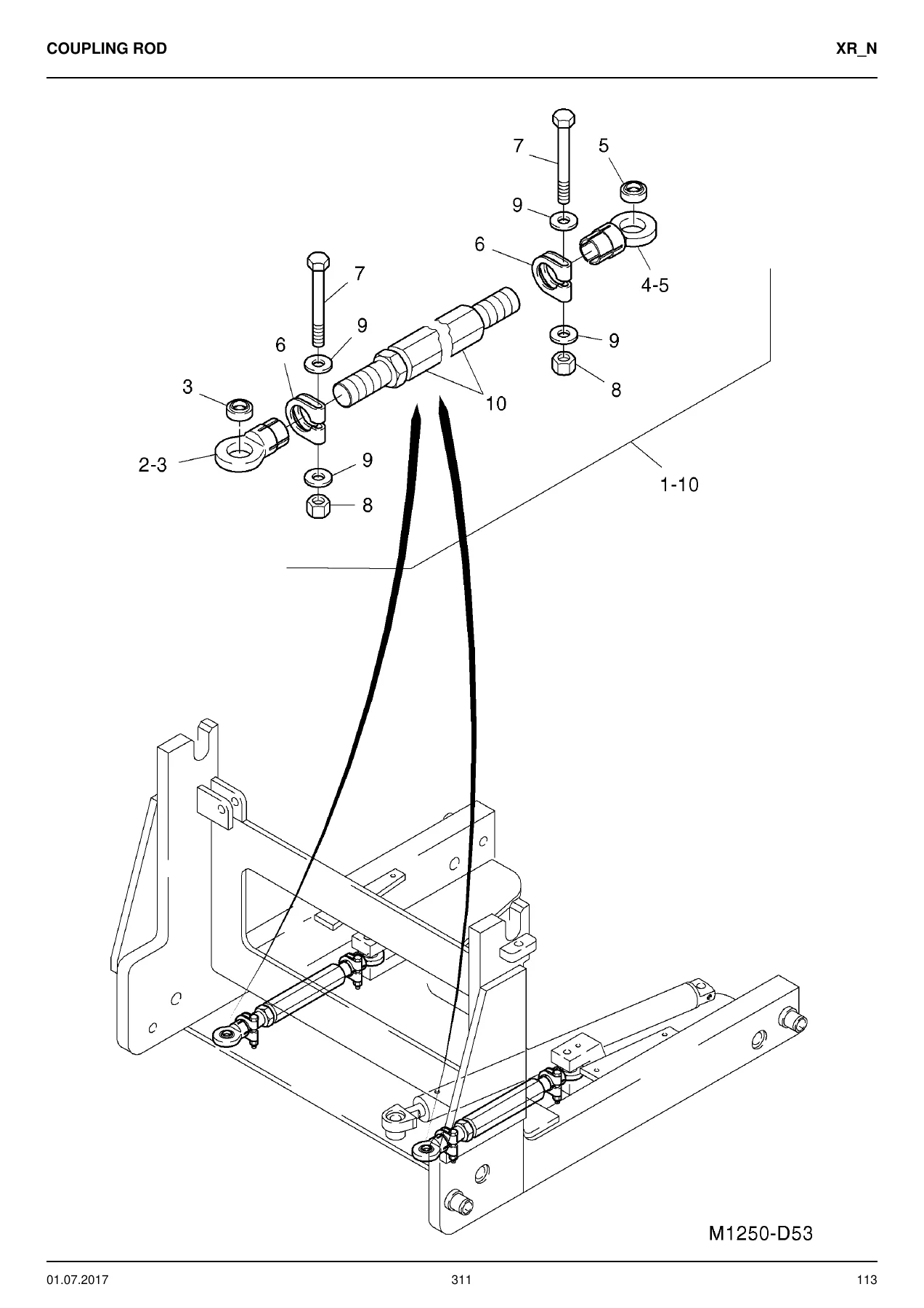 OM XR-N Reach Truck Spare Parts Catalogue PDF Download - XR14N XR16N XR20N Reach Mast Stacker Parts Manual - Image 3