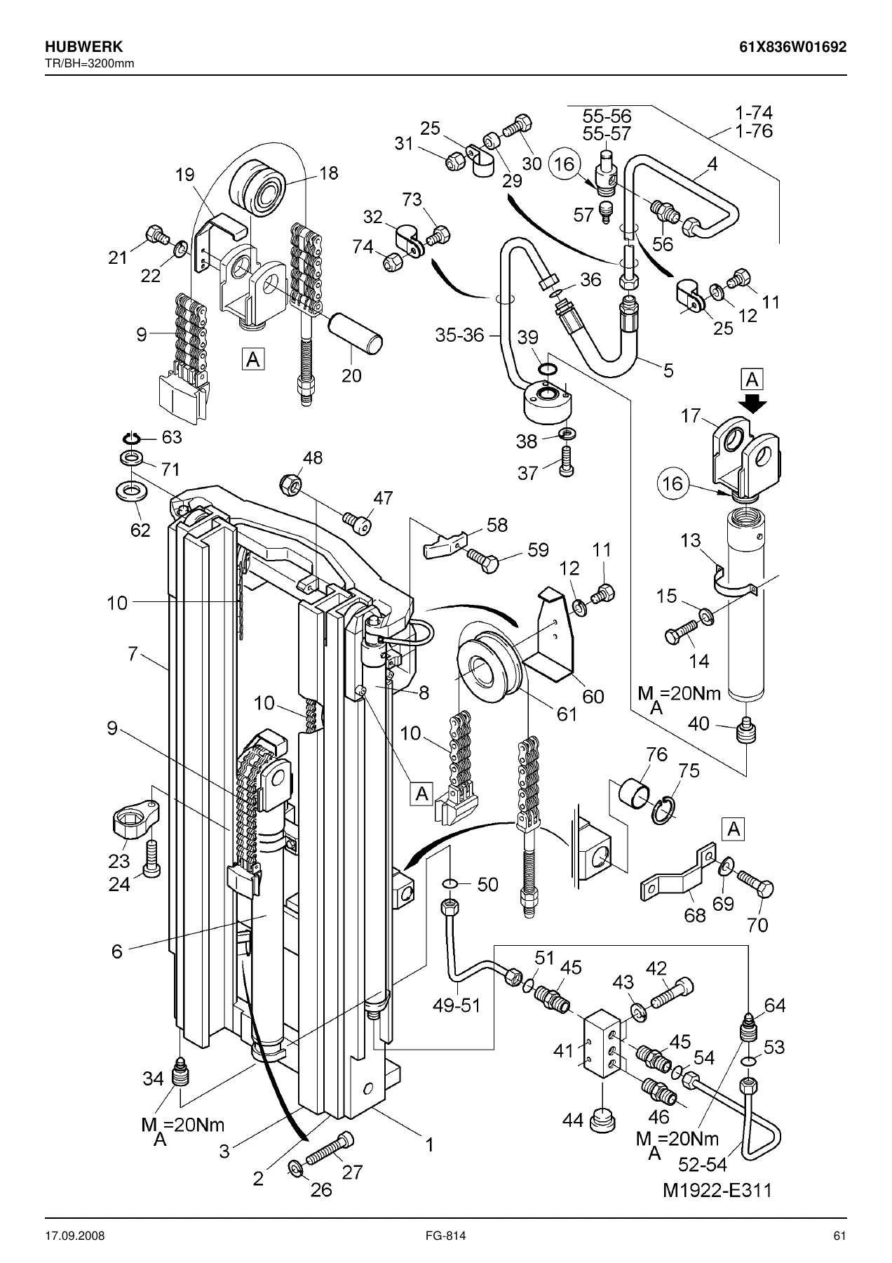 OM XR12-25AC Reach Truck Spare Parts Catalogue 2008 - PDF Parts Manual Download - Image 3