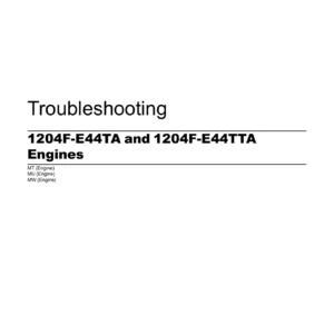 Perkins 1204F-E44TA & 1204F-E44TTA Engine Troubleshooting Manual - UENR4469-26 PDF