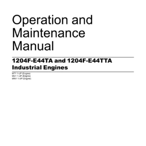 Perkins 1204F-E44TA 1204F-E44TTA Industrial Engines Operation & Maintenance Manual - SEBU9063-03