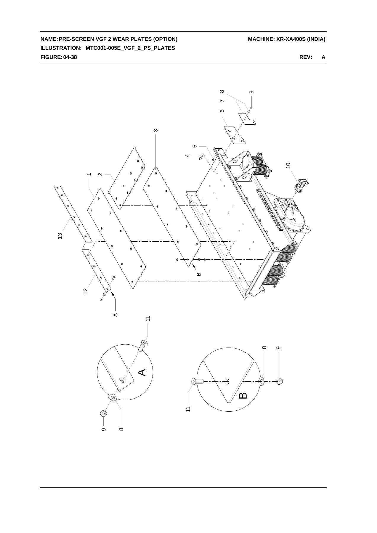 Powerscreen XR400S & XA400S India Illustrated Parts Catalog PDF - Image 3