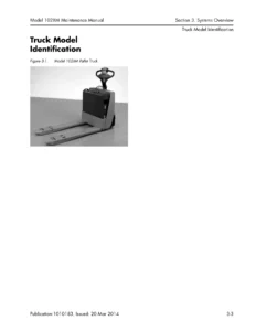 Raymond 102XM Pallet Truck Maintenance Manual 1010183C - PDF Workshop Guide