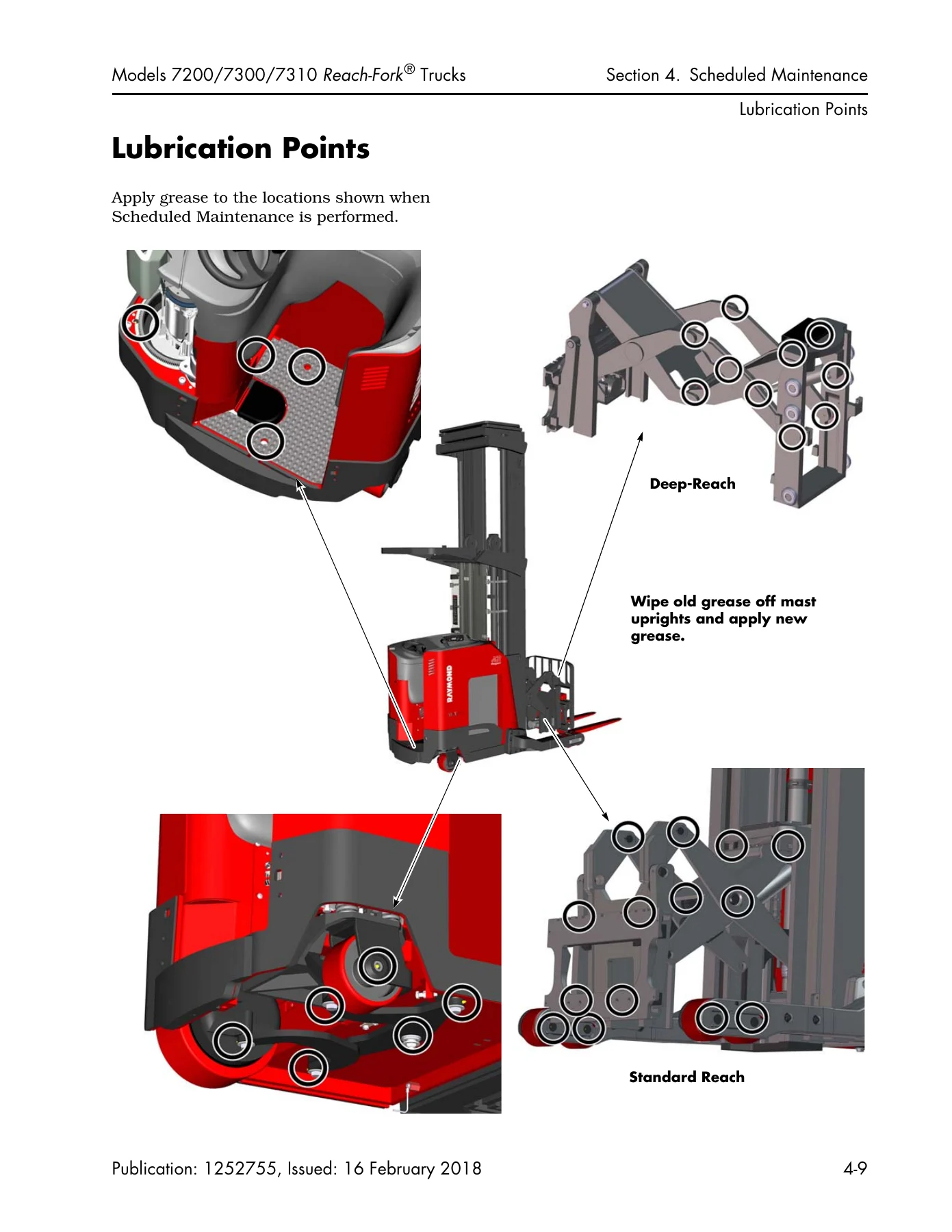 Raymond 7200 7300 7310 Reach-Fork Maintenance Manual 2018 PDF - Image 2