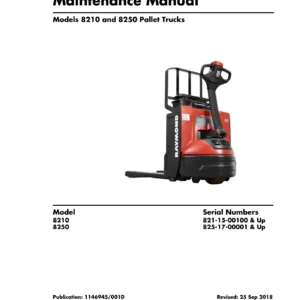 Raymond 8210 and 8250 Pallet Truck Maintenance Manual - PDF Service and Repair Guide
