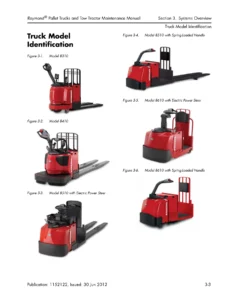 Raymond 8310 8410 8510 Pallet Trucks and 8610 Tow Tractor Maintenance Manual 1152122A