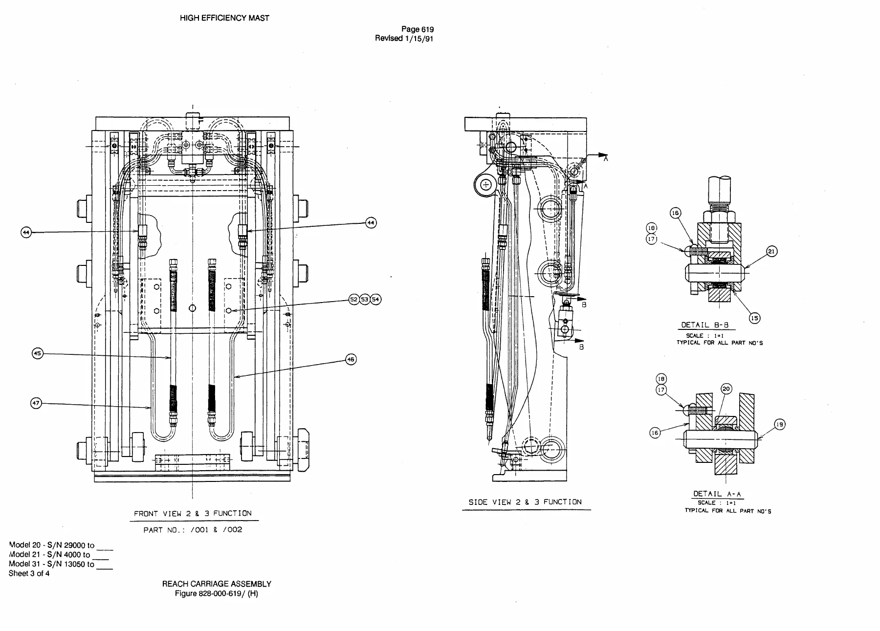 Raymond R40TT R30TT RA30TT High Efficiency Mast #2 Parts Catalog – Power Tilt & Side Shift – PDF Download - Image 3