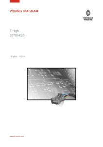 Renault T High Truck Wiring Diagram Manual 2023 - 337014/25 Complete Electrical Schematics PDF