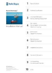 Rolls-Royce Rauma Brattvaag Deck Machinery Installation Manual - Winch, Windlass, Towing & Anchor Handling Systems PDF