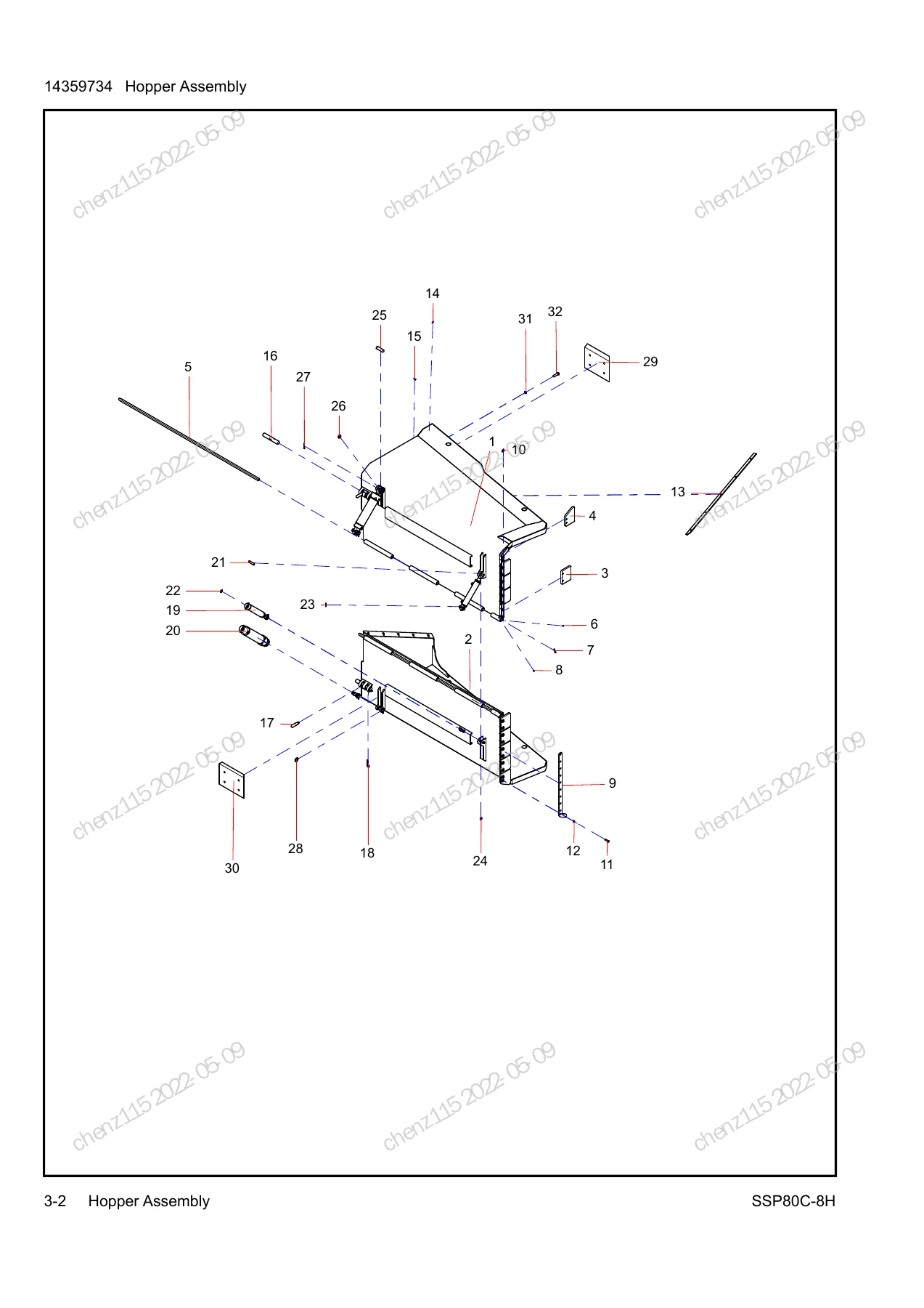 SANY SSP80C-8H Paver Parts Book LT5782CC0125 – Illustrated Spare Parts Catalog PDF - Image 2