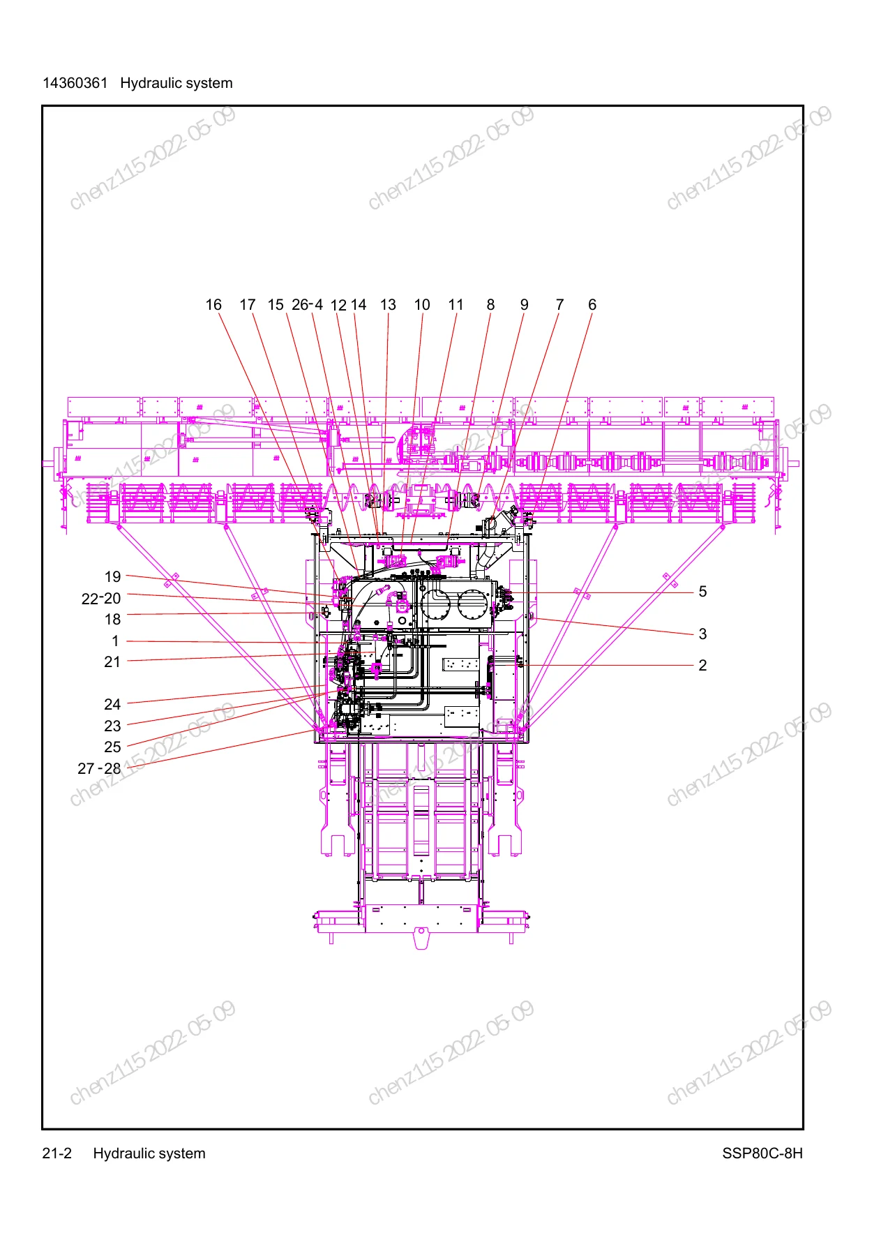 SANY SSP80C-8H Paver Parts Book LT5782CC0125 – Illustrated Spare Parts Catalog PDF - Image 3