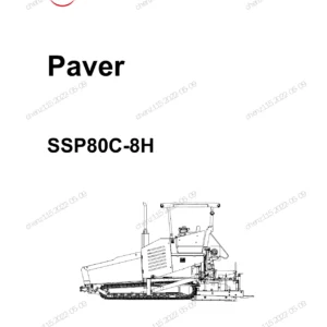 SANY SSP80C-8H Paver Parts Book LT5782CC0125 – Illustrated Spare Parts Catalog PDF