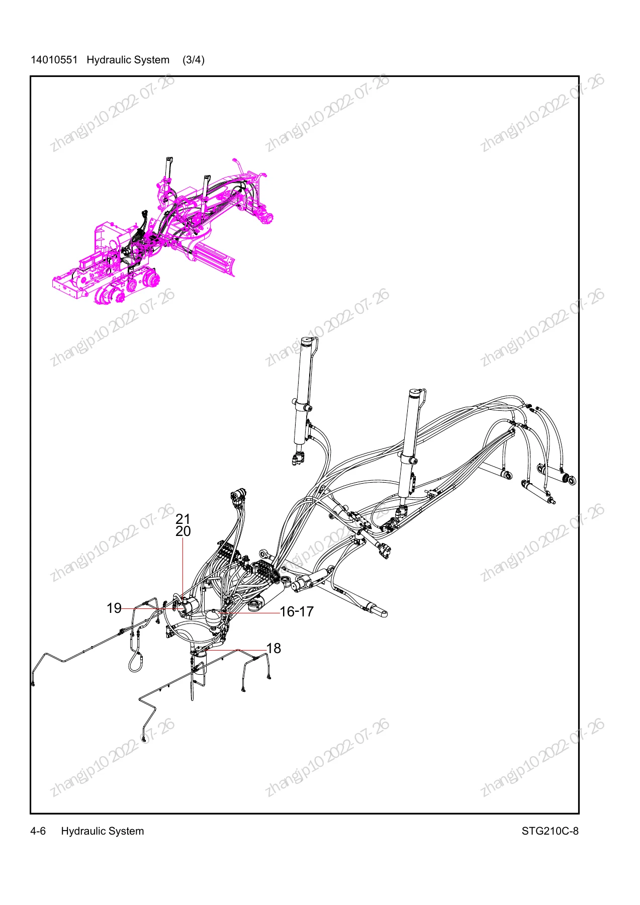 SANY STG210C-8 Motor Grader Parts Book 2022 - Illustrated Parts Catalog PDF Download - Image 3