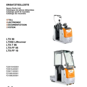 STILL LTX 50 LTX-T 06 LTX-FF 05 / LTX-FF 10 Liftrunner Spare Parts Catalogue - PDF Download