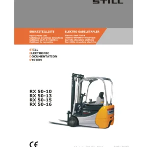 STILL RX 50-10 RX 50-13 RX 50-15 RX 50-16 Spare Parts Catalogue – RX5051-RX5055 PDF