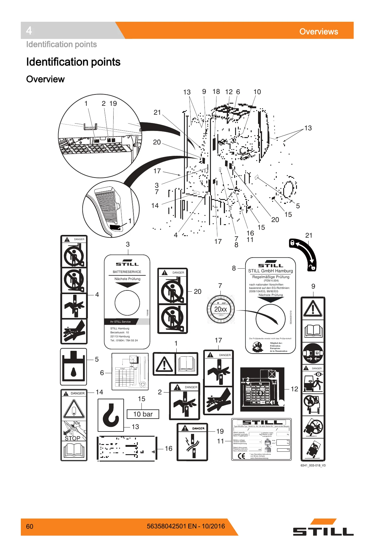 STILL RX60-60 RX60-70 RX60-80 Electric Forklift Truck Operator Manual - 56358042501 PDF - Image 3