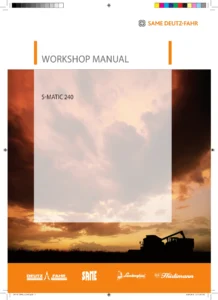 Same Deutz-Fahr S-MATIC 240 Workshop Manual - ZF Transmission & Rear Axle Repair PDF