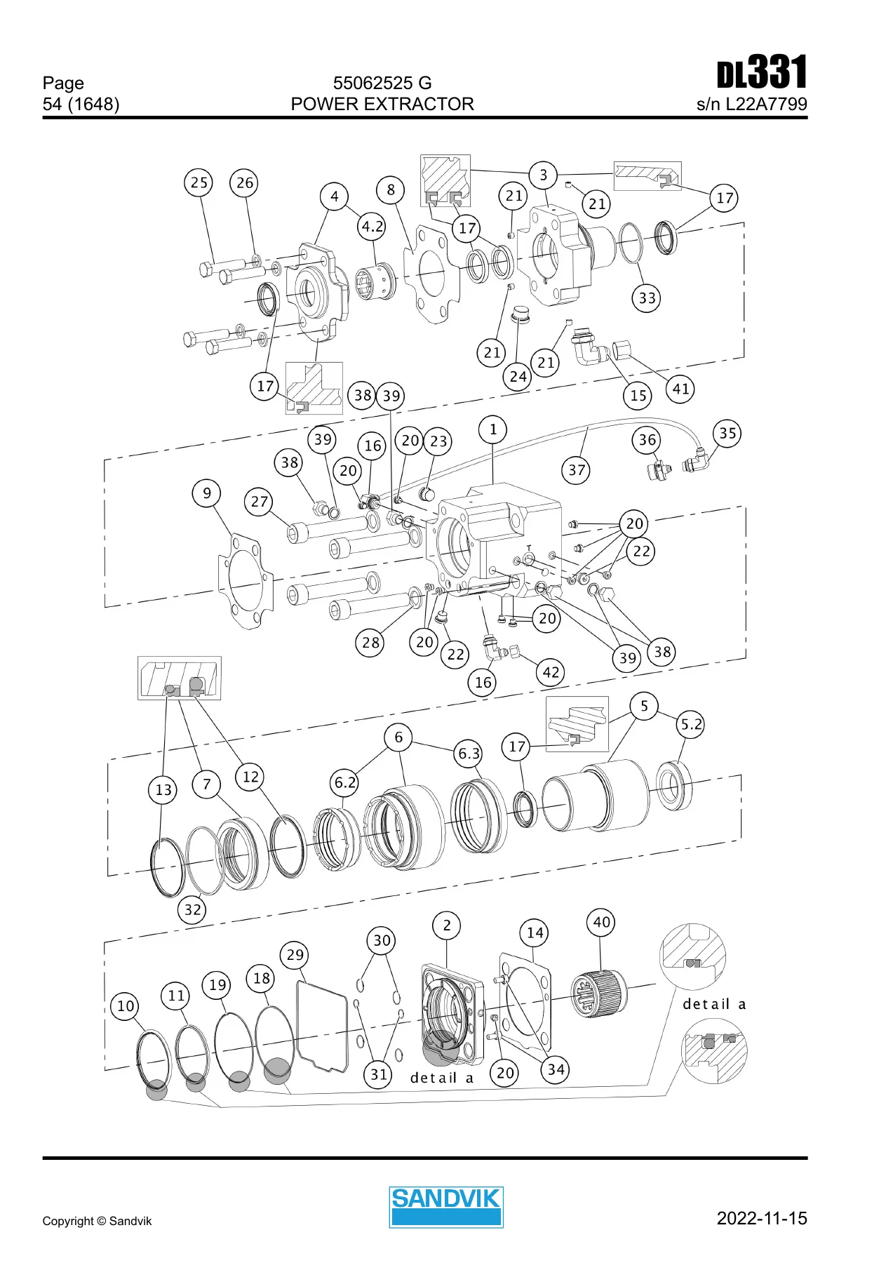 Sandvik DL331 Parts Manual 2022 - Serial L22A7799 PDF Download - Image 3