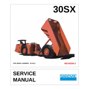 Sandvik EJC 30SX Service Manual - Serial 30-4113 Rev 2 PDF
