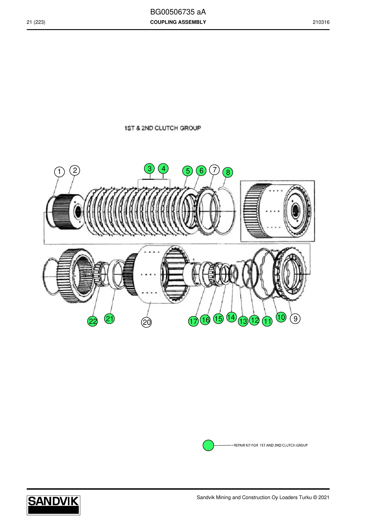 Sandvik TH545i Power Train Parts Catalog – Section 9 PDF Download - Image 3