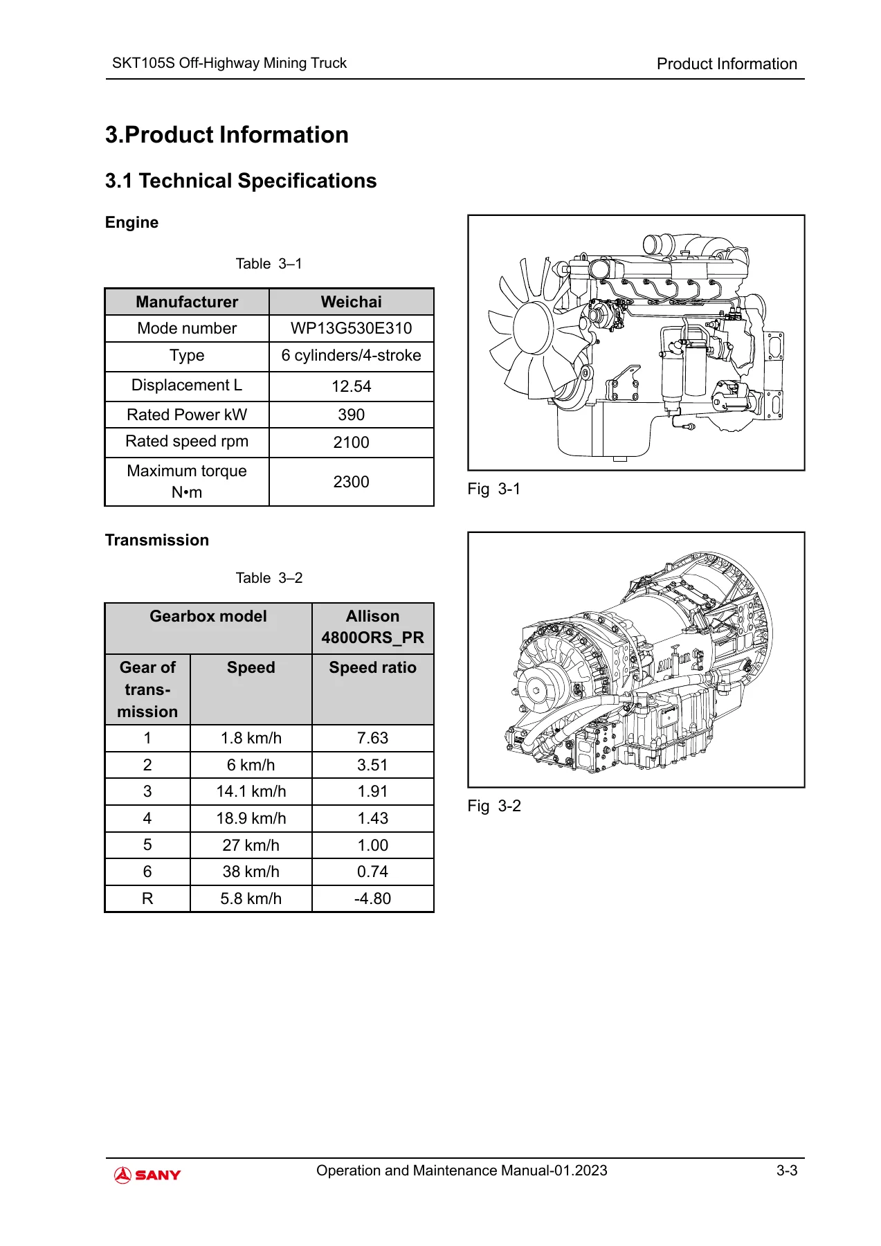 Sany SKT105S Off-Highway Mining Truck Operation and Maintenance Manual 2023 PDF - Image 2
