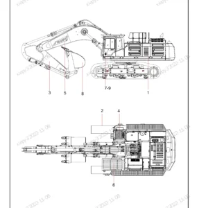 Sany SY750C3I3KH Hydraulic Excavator Parts Book - Illustrated PDF Catalog 2022