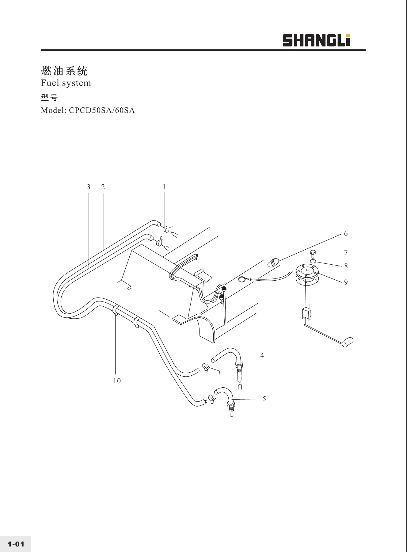 Shanghai Shangli CPCD50SA & CPCD60SA Forklift Parts Manual – 5 Ton / 6 Ton Diesel Forklift Illustrated Parts Catalog PDF - Image 2