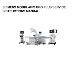 Siemens MODULARIS Uro Plus Service Instructions Manual – LITHOSTAR MODULARIS Repair & Error Code Guide PDF
