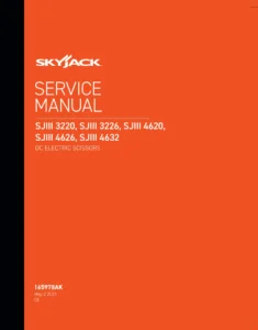 Skyjack SJIII 3220 3226 4620 4626 4632 DC Electric Scissors Service Manual