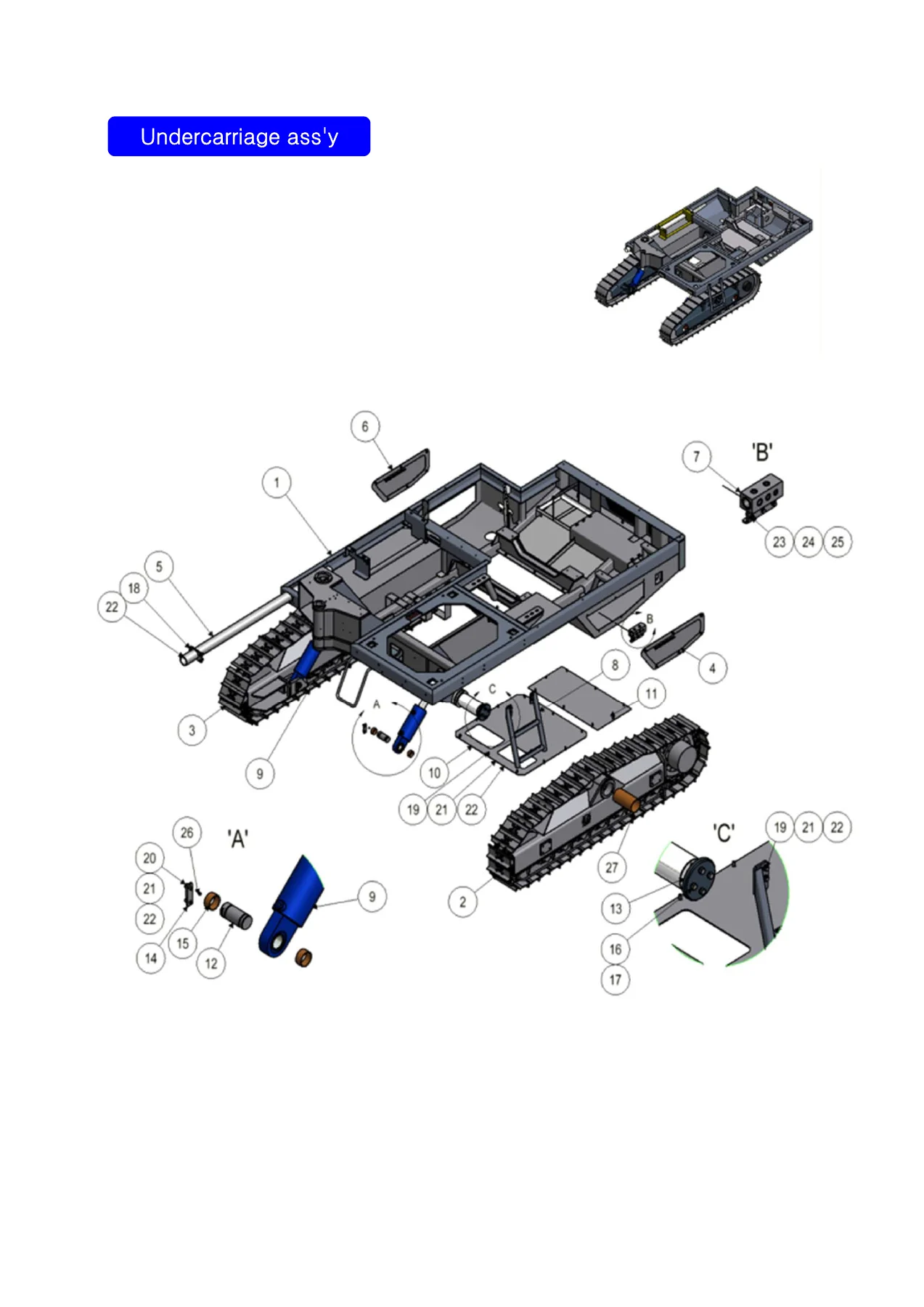 Soosan STD14 Hydraulic Crawler Drill Parts List PDF Catalog - Image 3
