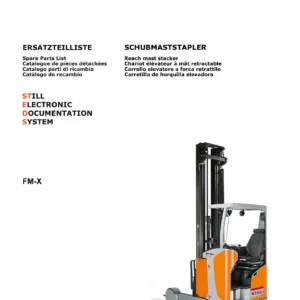 Still FM-X Reach Mast Stacker Spare Parts Catalogue PDF - Complete Illustrated Parts List