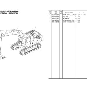 Sunward SWE365G Excavator Parts Book - Complete Illustrated Parts Catalog PDF