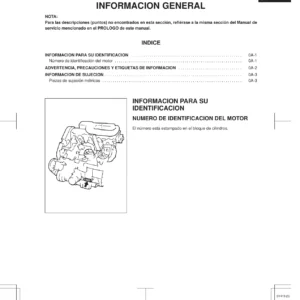 Suzuki SY419 Manual de Servicio - Suplemento Taller y Reparación PDF