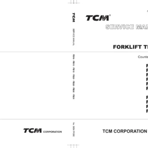 TCM FB-8 Series Electric Forklift Service Manual - FB10-8 to FB35-8 Repair Guide PDF