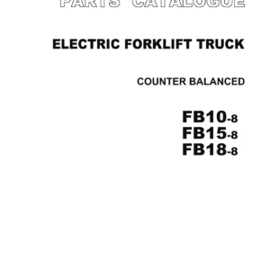 TCM FB10-8 FB15-8 FB18-8 Electric Forklift Parts Catalogue PB-7P0A