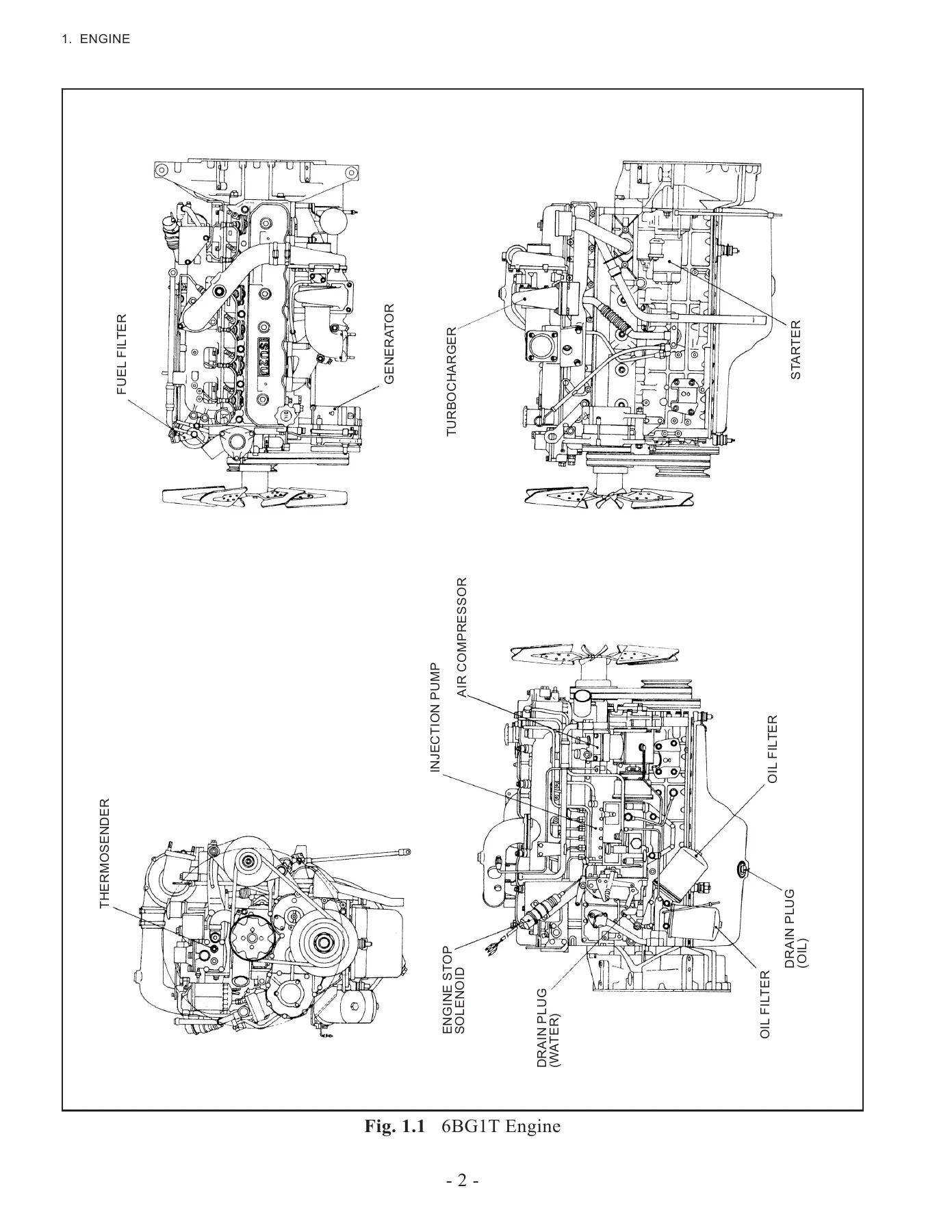 TCM FD160-2 FD180-2 FD200-2 FD230-2 Forklift Service Manual - Diesel SEF-90SAE - Image 2
