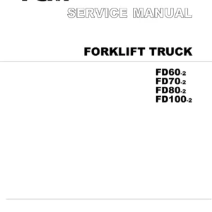 TCM FD60-2 FD70-2 FD80-2 FD100-2 Forklift Service Manual - SEF-30RAE PDF Download