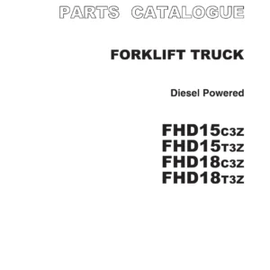 TCM FHD15 FHD18 Diesel Forklift Parts Catalogue PDF Download - FHD15C3Z FHD15T3Z FHD18C3Z FHD18T3Z