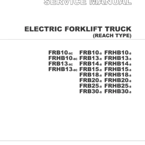 TCM FRB 8 Series Electric Reach Truck Service Manual - SEB-7A0AE PDF Download