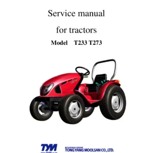 TYM T233 T273 HST Tractor Service Manual - Complete Workshop Repair Guide