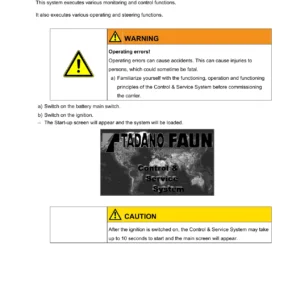 Tadano Faun ATF 130G-5 Carrier Control & Service System CSS Manual - Section B1