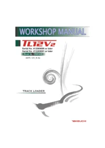 Takeuchi TL12V2 Track Loader Workshop Manual - CR0E028