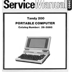 Tandy 200 Portable Computer Service Manual 26-3860 - PDF Repair & Schematic Guide