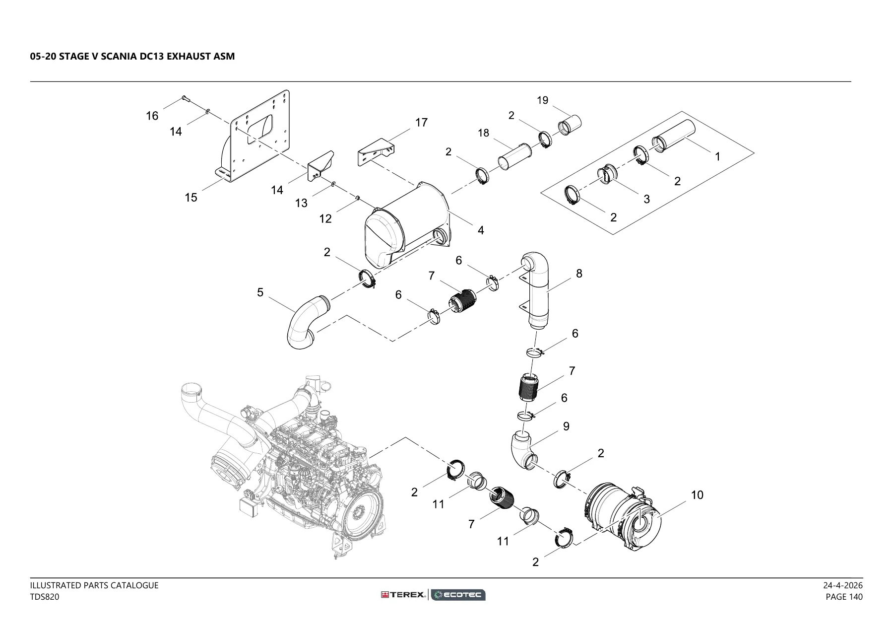 Terex Ecotec TDS 820 Shredder Illustrated Parts Catalog Revision 5.0 - Image 3