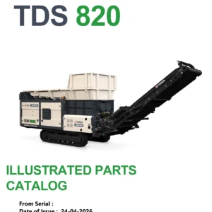 Terex Ecotec TDS 820 Shredder Illustrated Parts Catalog Revision 5.0