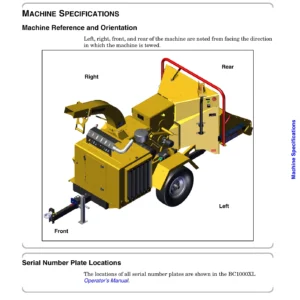 Vermeer BC1000XL Brush Chipper Service Manual - Deutz, Cummins, Caterpillar and PSI Workshop Repair Guide PDF