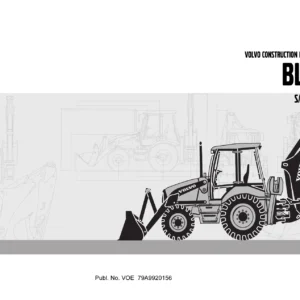 Volvo BL60 Backhoe Loader Parts Catalogue - S/N 11315 & Up PDF