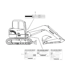 Volvo ECR88 Excavator Parts Catalog Manual S/N 10001-14010 - PUB 74D9920044 PDF Download