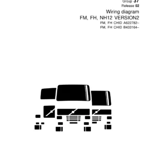 Volvo FM FH NH12 Wiring Diagram Manual 20176779 - Group 37 Electrical Service PDF