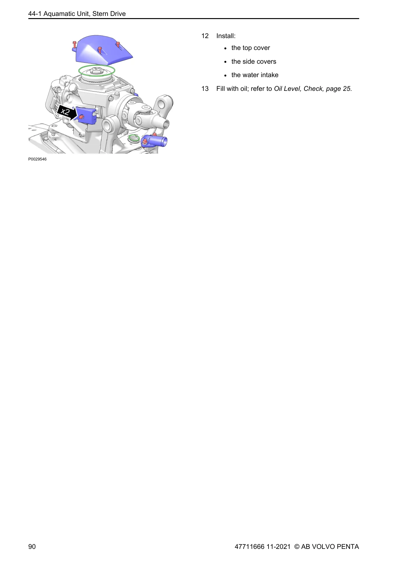 Volvo Penta DPI-A Sterndrive Workshop Manual - Group 40 Power Transmission Repair Guide - Image 3